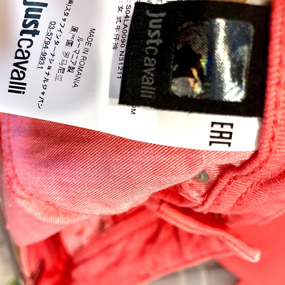 Roberto Cavalli Pink Slim Women's Jeans - Picture 16 of 16